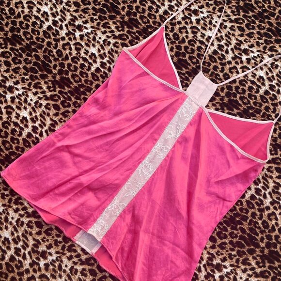 vintage silk hot pink cami - Picture 7 of 7